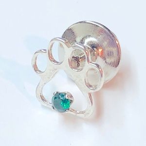 December Sterling Silver Puppy Paw Pin/TieTac